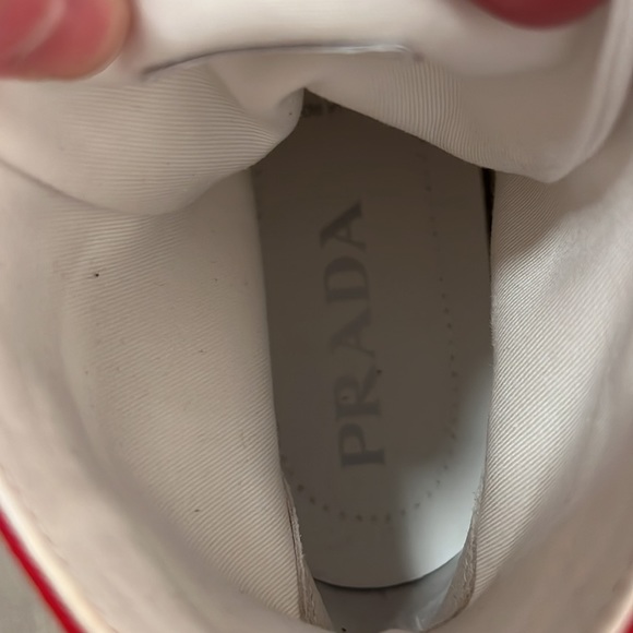 Shoes Nwt Prada High Top Canvas Tennis Shoes Poshmark